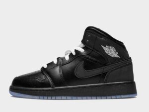 NIKE JORDAN 1 MID BLACK GREY