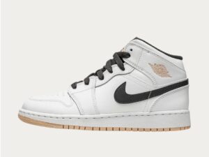 NIKE JORDAN 1 MID WHITE ORANGE