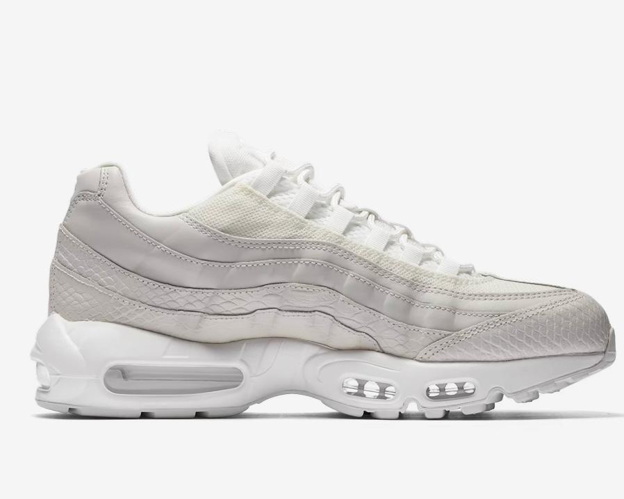 NIKE AIR MAX 95S TRIPLE WHITE - Image 4