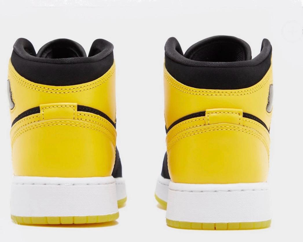NIKE JORDAN 1 MID YELLOW BLACK - Image 3