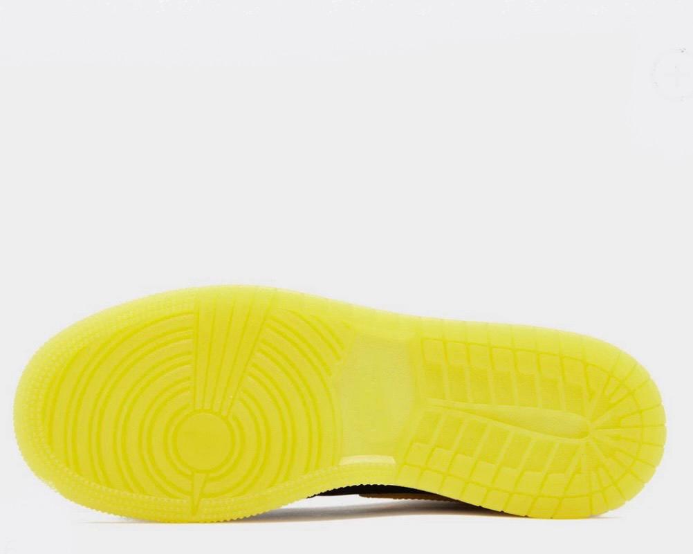 NIKE JORDAN 1 MID YELLOW BLACK - Image 4